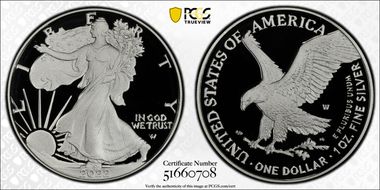 2022-W  $1 Silver Eagle First Strike PR70DCAM