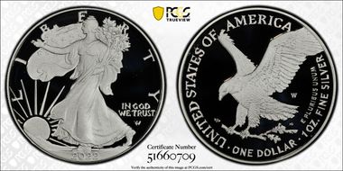 2022-W  $1 Silver Eagle First Strike PR70DCAM