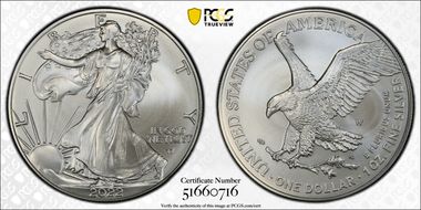 2022-W $1 Burnished Silver Eagle First Strike SP69