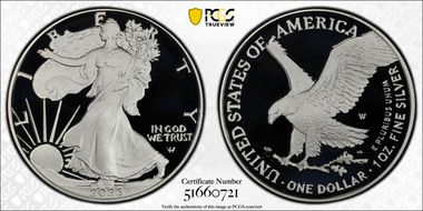 2023-W  $1 Silver Eagle First Strike PR70DCAM