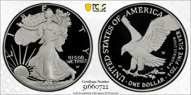 2023-W  $1 Silver Eagle First Strike PR69DCAM