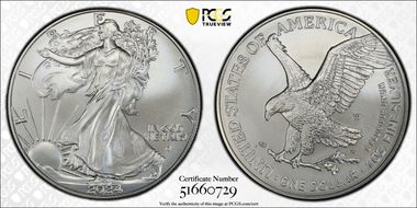 2024-W $1 Burnished Silver Eagle First Strike SP70