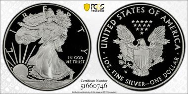2017-W $1 Silver Eagle First Strike PR69DCAM