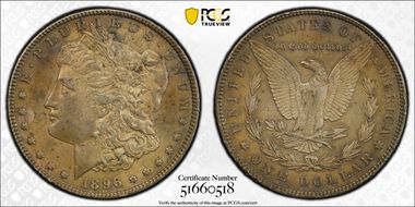 1896 $1 AU58