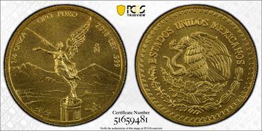 2018-Mo 1/4 oz Libertad Gold MS68
