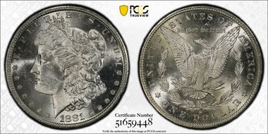 1881-S $1 MS63