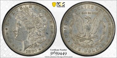 1880-S $1 AU53
