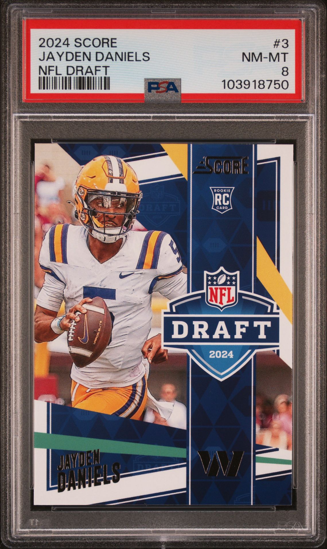 2024 Panini PANINI SCORE NFL DRAFT #3 Jayden Daniels front