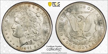 1891-CC $1 MS63