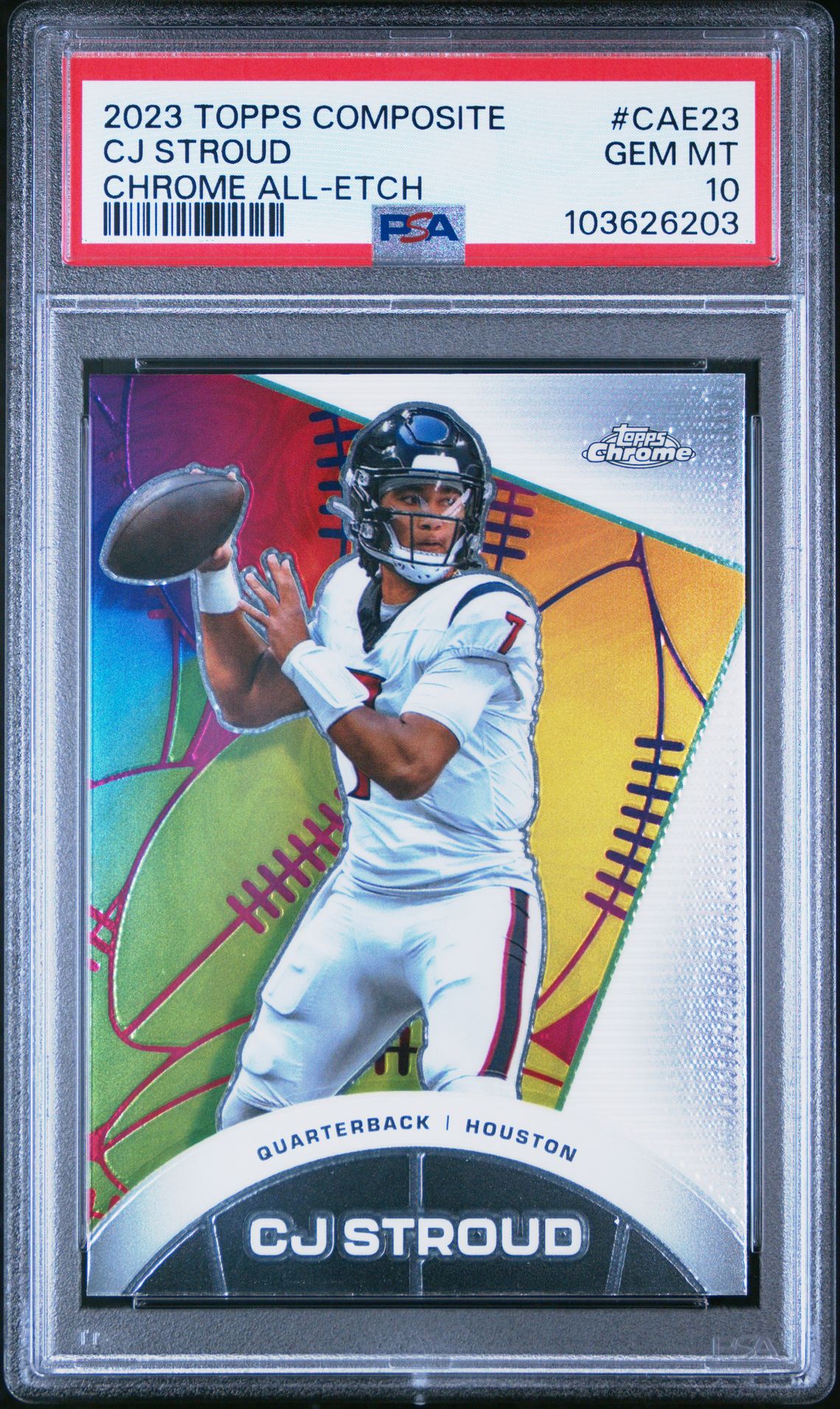 2023 Topps TOPPS COMPOSITE CHROME ALL-ETCH #CAE23 Cj Stroud front