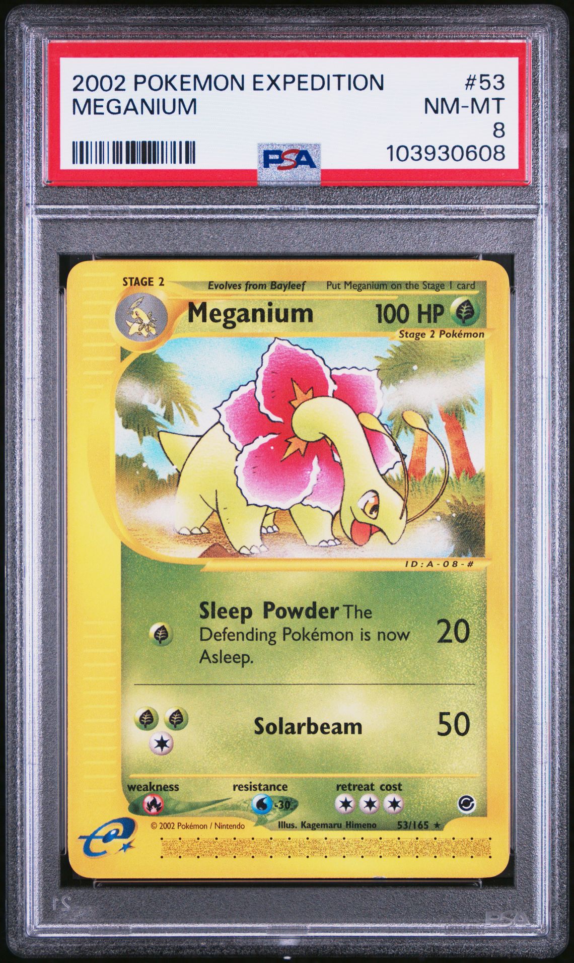 2002 Pokemon POKEMON EXPEDITION #53 Meganium front