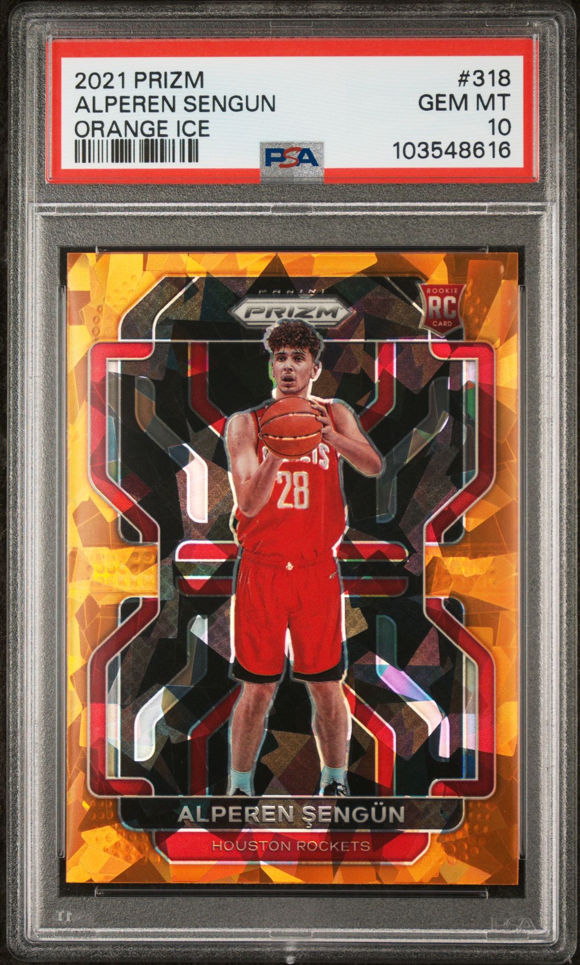 2021 Panini PANINI PRIZM GREEN PRIZM #318 Alperen Sengun front