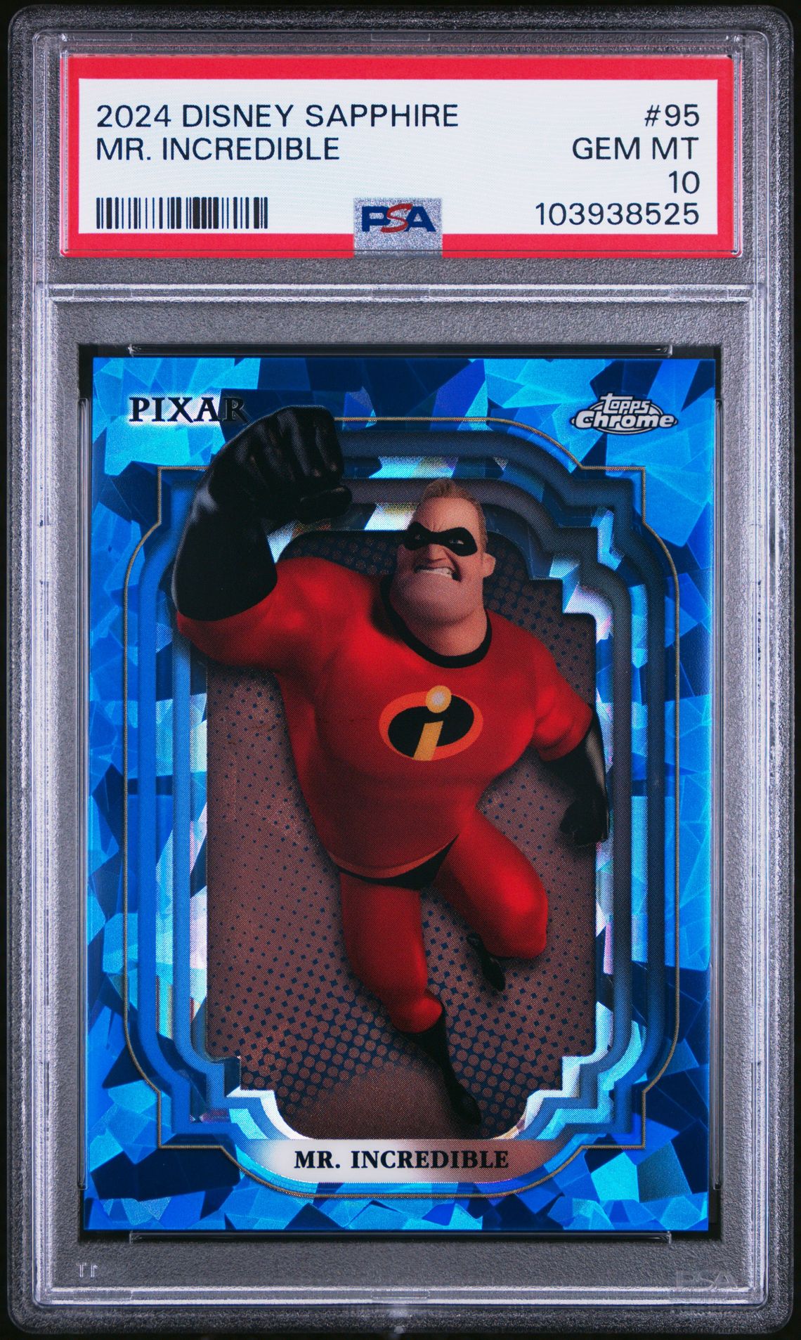 2024 Topps Chrome TOPPS CHROME DISNEY SAPPHIRE EDITION #95 Mr. Incredible front
