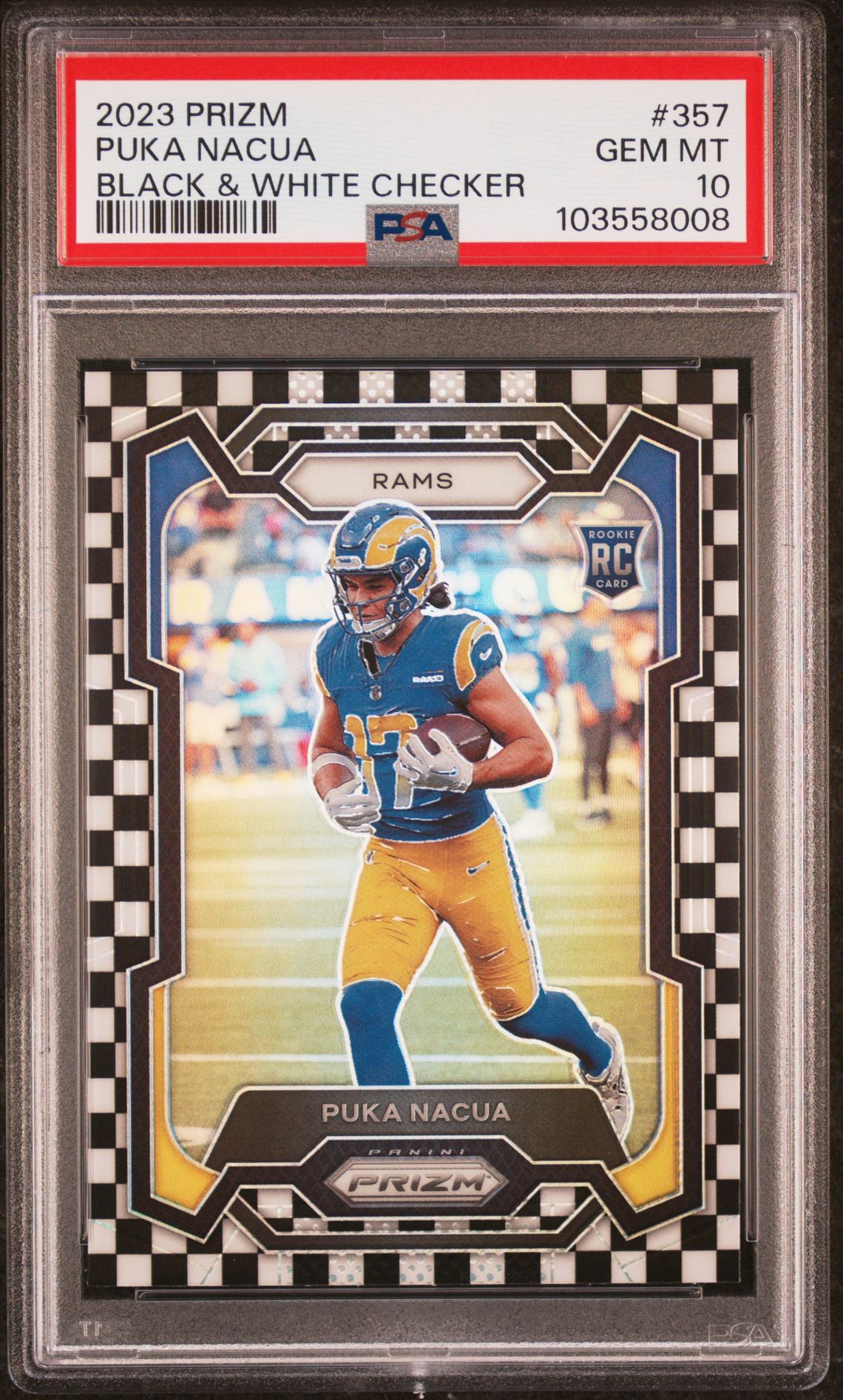 2023 Panini PANINI PRIZM AUTOGRAPH #357 Puka Nacua front