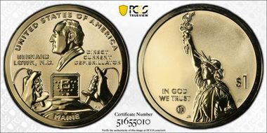 2024-S $1 American Innovation ME Rev PR DC Defibrillator First Strike PR70