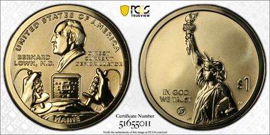 2024-S $1 American Innovation ME Rev PR DC Defibrillator First Strike PR70