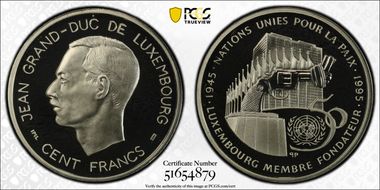 1995 100 Fr U.N. 50th Anniversary PR68DCAM