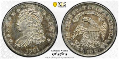 1831 10C MS63