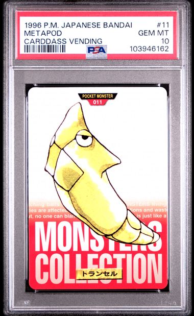 Metapod card PSA 10, cert 103946162
