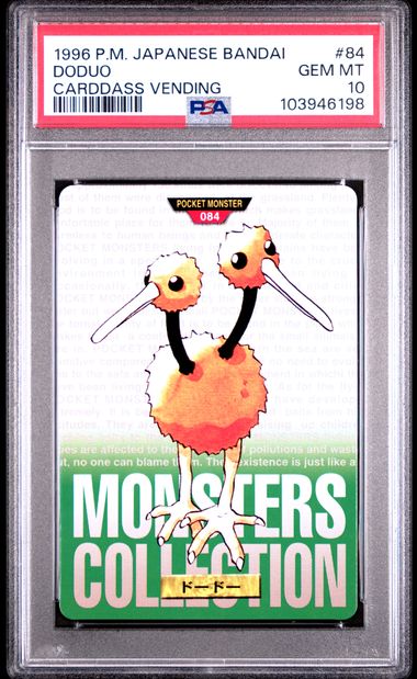 Doduo card PSA 10, cert 103946198