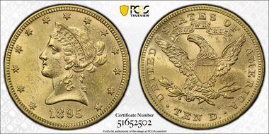 1895 $10 MS62
