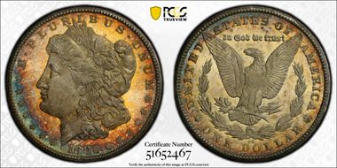 1880-CC $1 8/High 7 MS66+