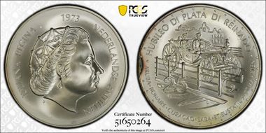 1973 25 G 25th Anniv. of Reign MS66