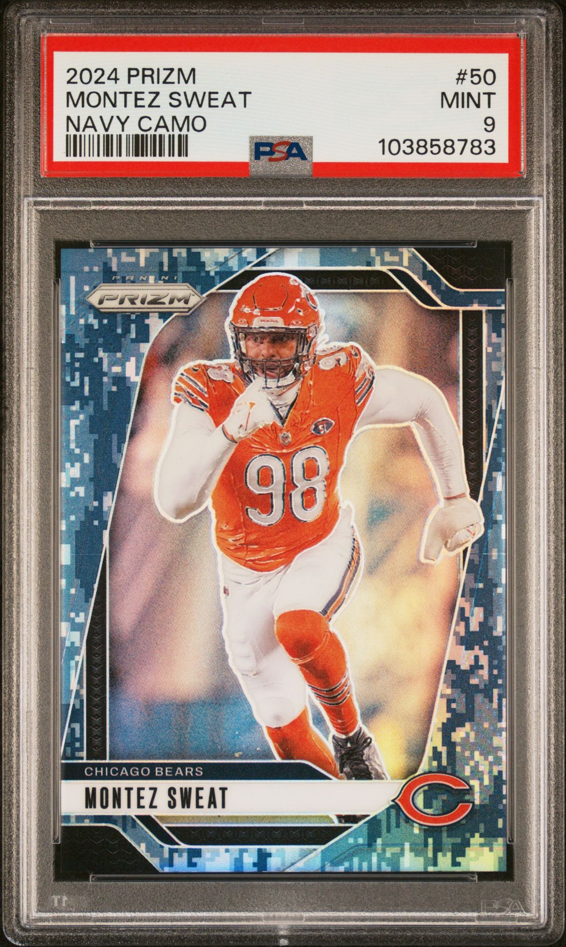 2024 Panini PANINI PRIZM NAVY CAMO #50 Montez Sweat front