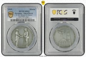 1933 Medal C-36 36mm Zn Matte BAYER edge SP62