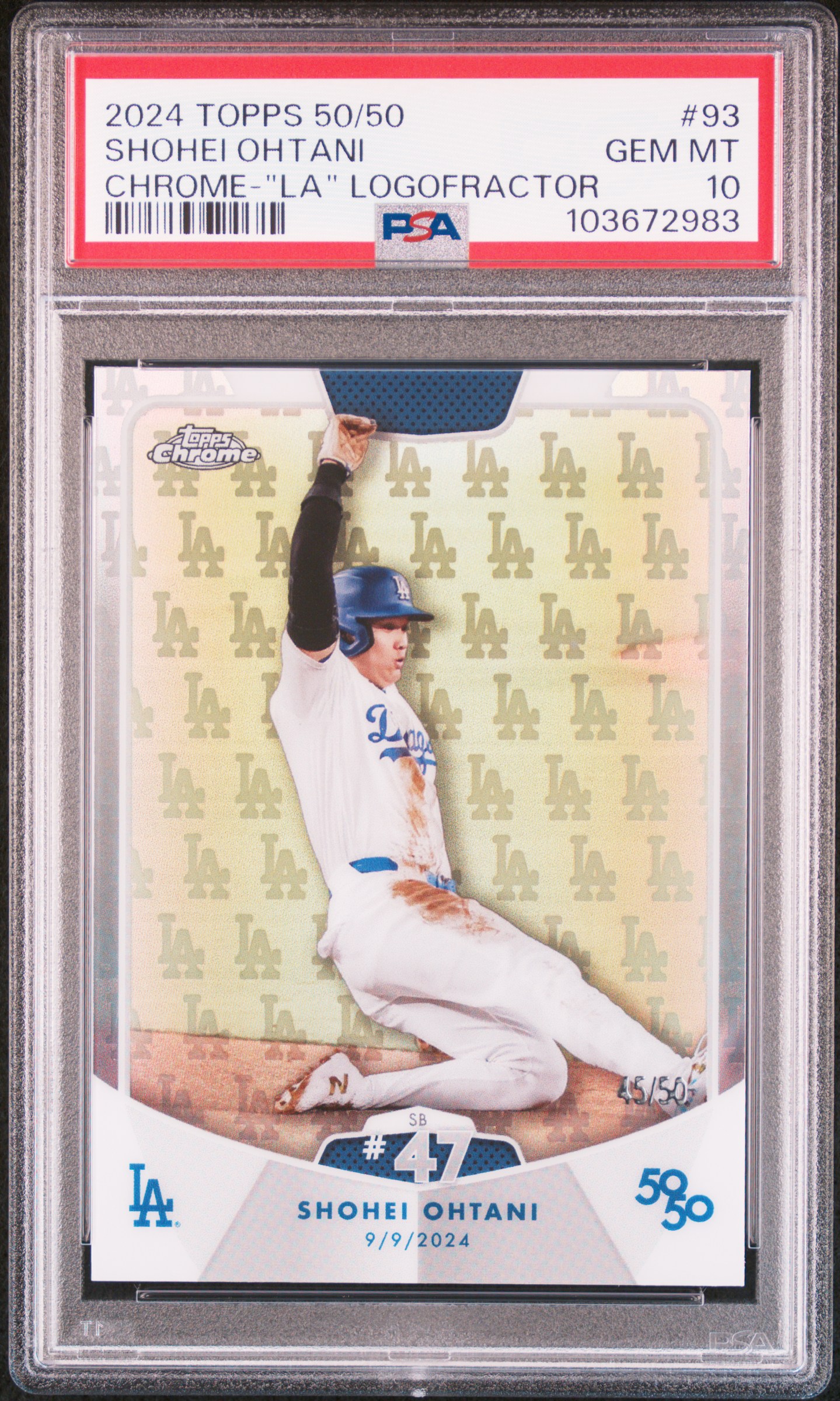 Borezy Collection's 2024 Topps 50/50 Shohei Ohtani Shohei