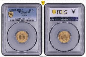 AH1308-1891-A 10 Fr Lec-404 AU58