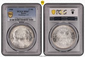 1906 5 Mk Wedding J-35 MS67