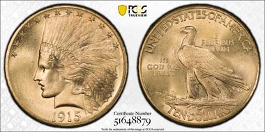 1915-S $10 MS66
