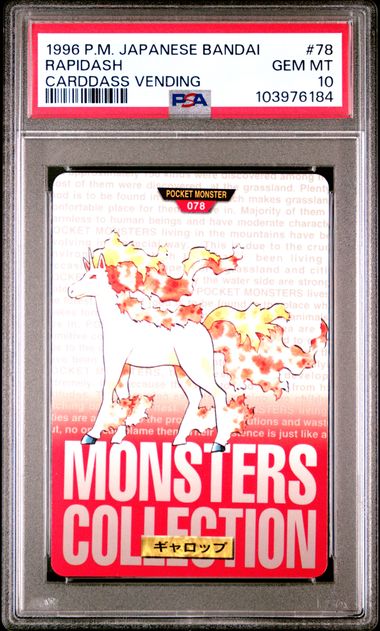 Rapidash card PSA 10, cert 103976184