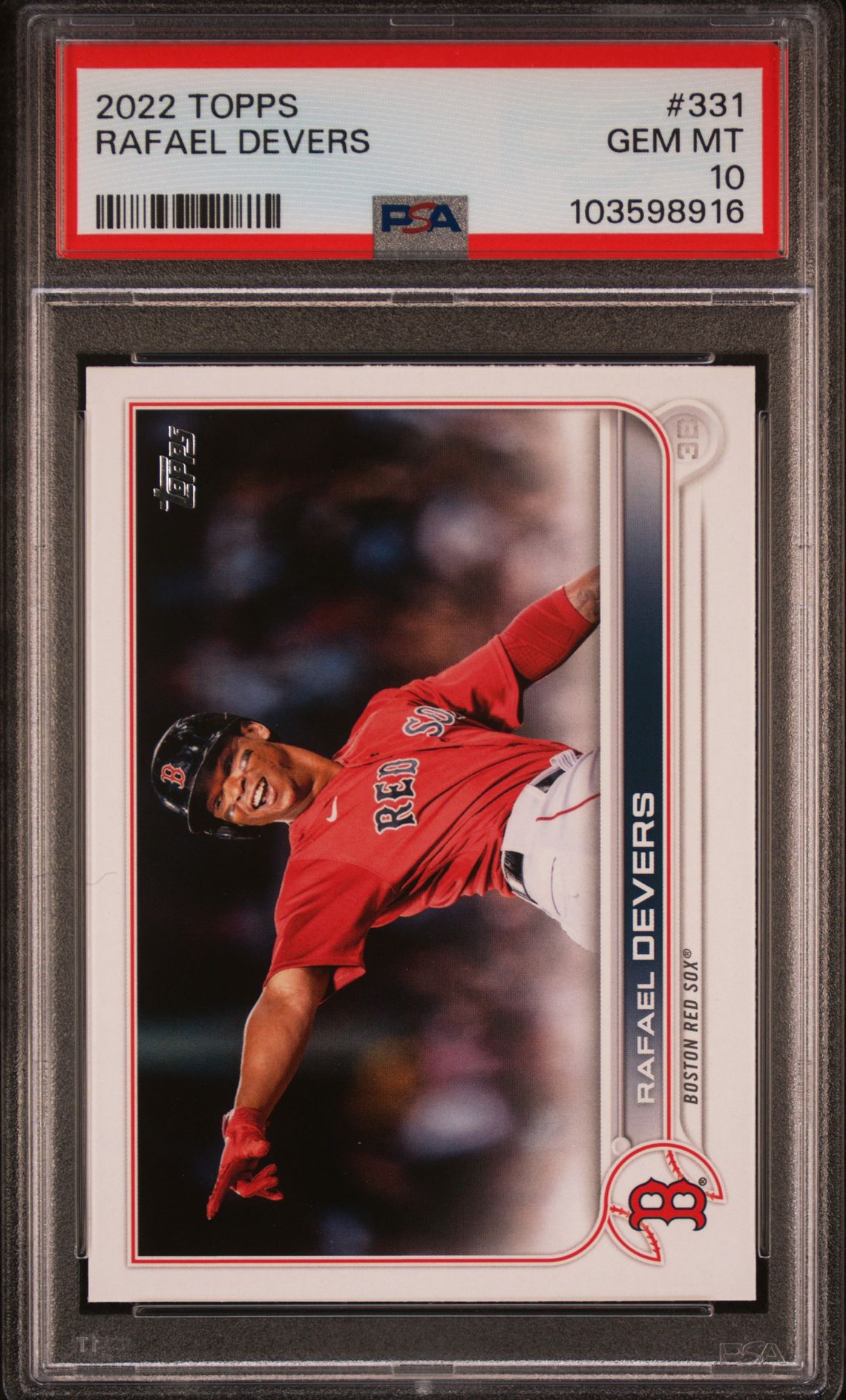 2022 Topps Rafael Devers #331 Gem Mt 10 front