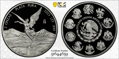 2023-Mo 2 Onza Libertad Ag PR68DCAM