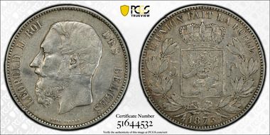 1873 5 Fr KM-24 Position A VF35