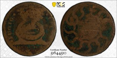 1787 Fugio 1C States United, 4 Cinq N1BN
