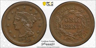 1849 1C Newcomb 16 AU53BN