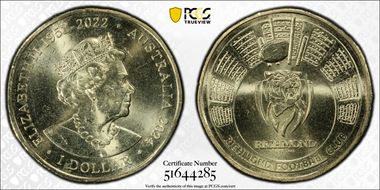 2024 $1 Richmond Tigers - AFL MS63