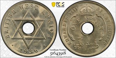 1936-H 1D Edward VIII MS64