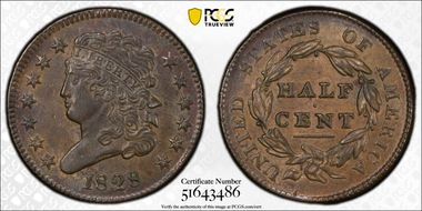 1828 1/2C 13 Stars N1BN