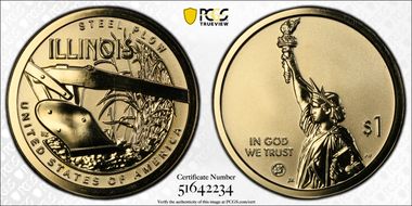 2024-S $1 American Innovation IL Rev PR Steel Plow PR69
