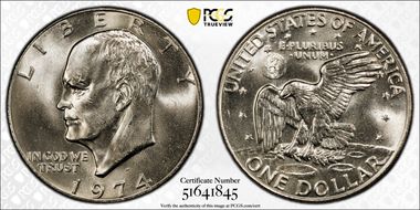 1974-D $1 MS66