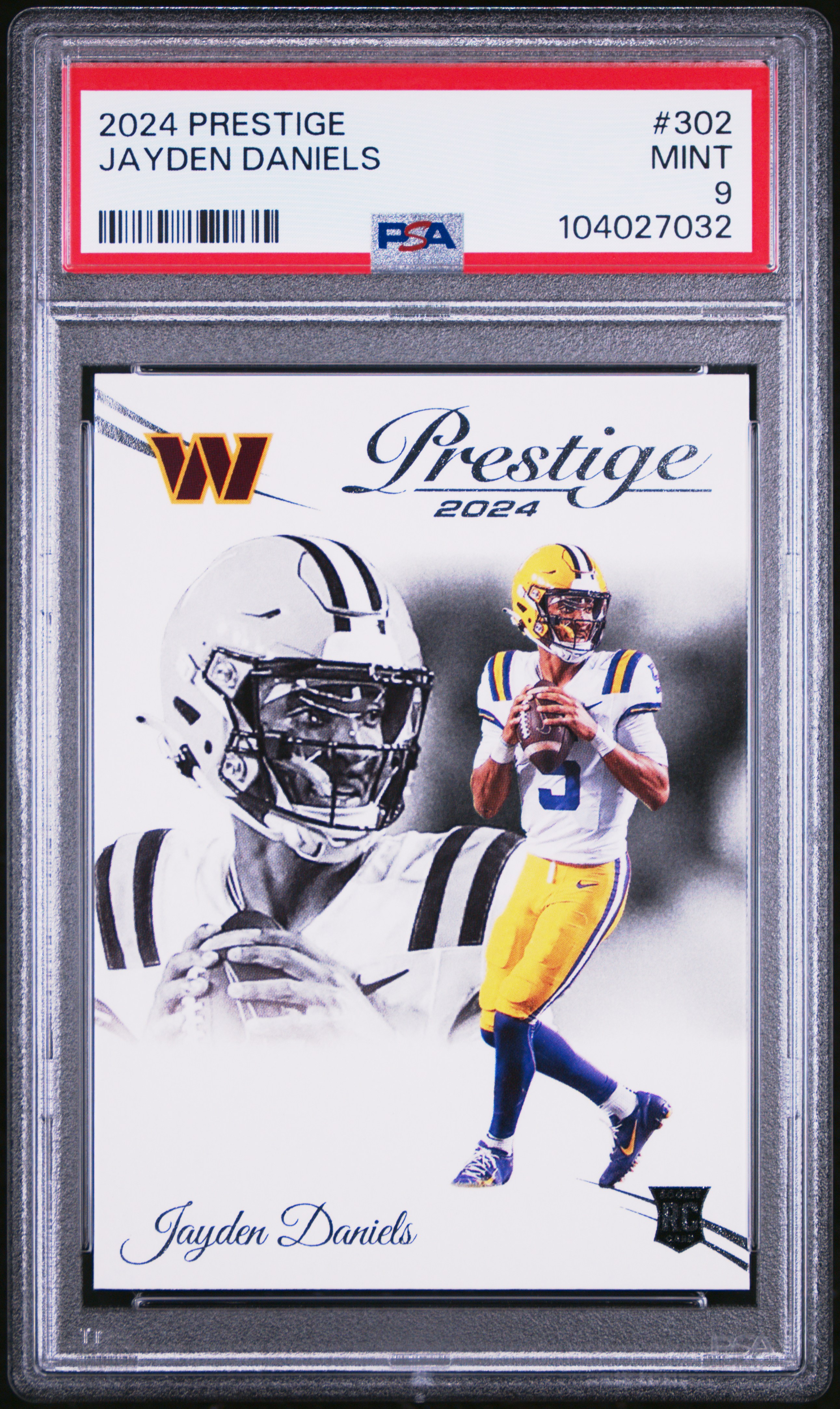 2024 Panini Prestige Jayden Daniels #302 Mint 9 front