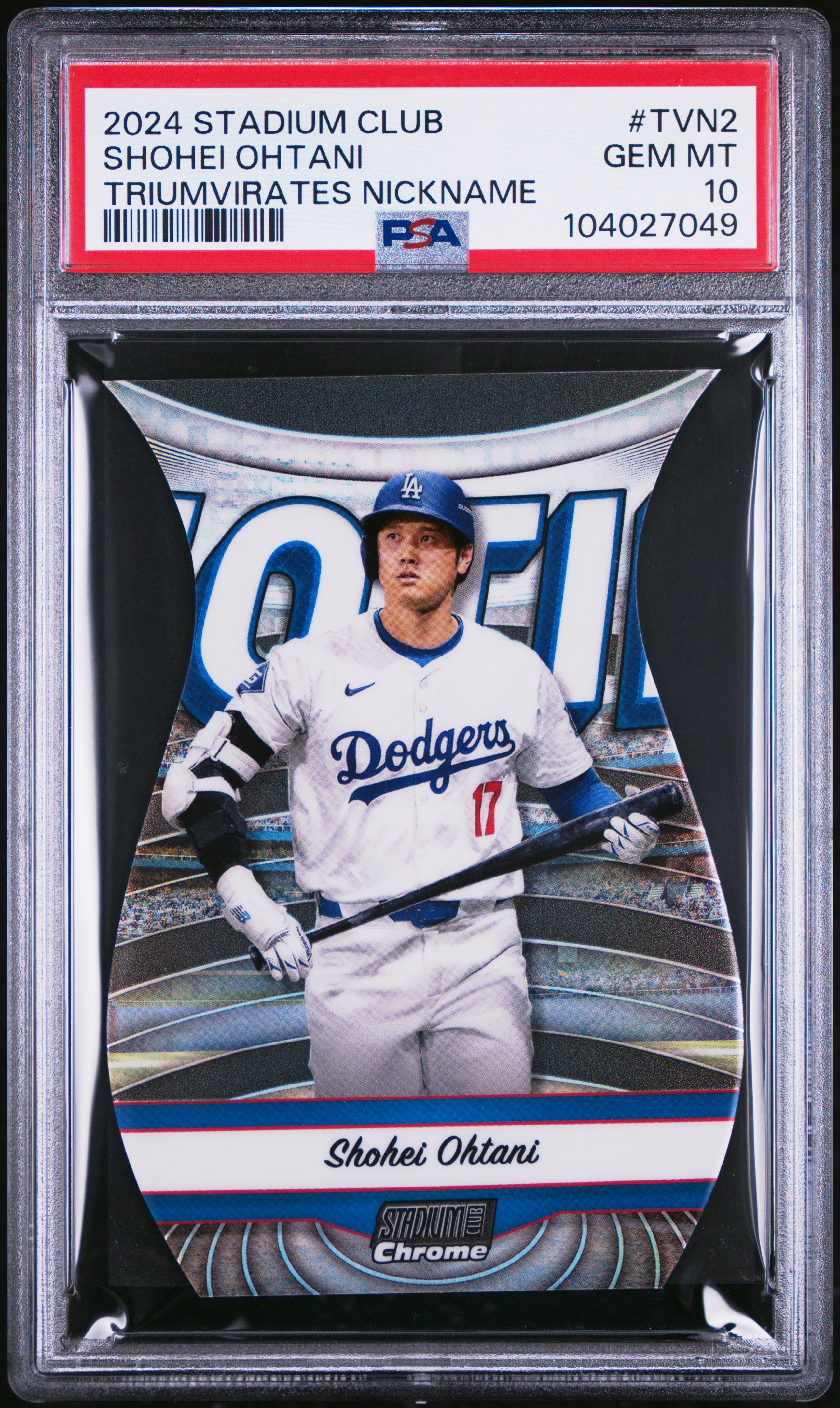 2024 Topps Stadium Club Triumvirates Nickname Shohei Ohtani #Tvn2 Gem Mt 10 front