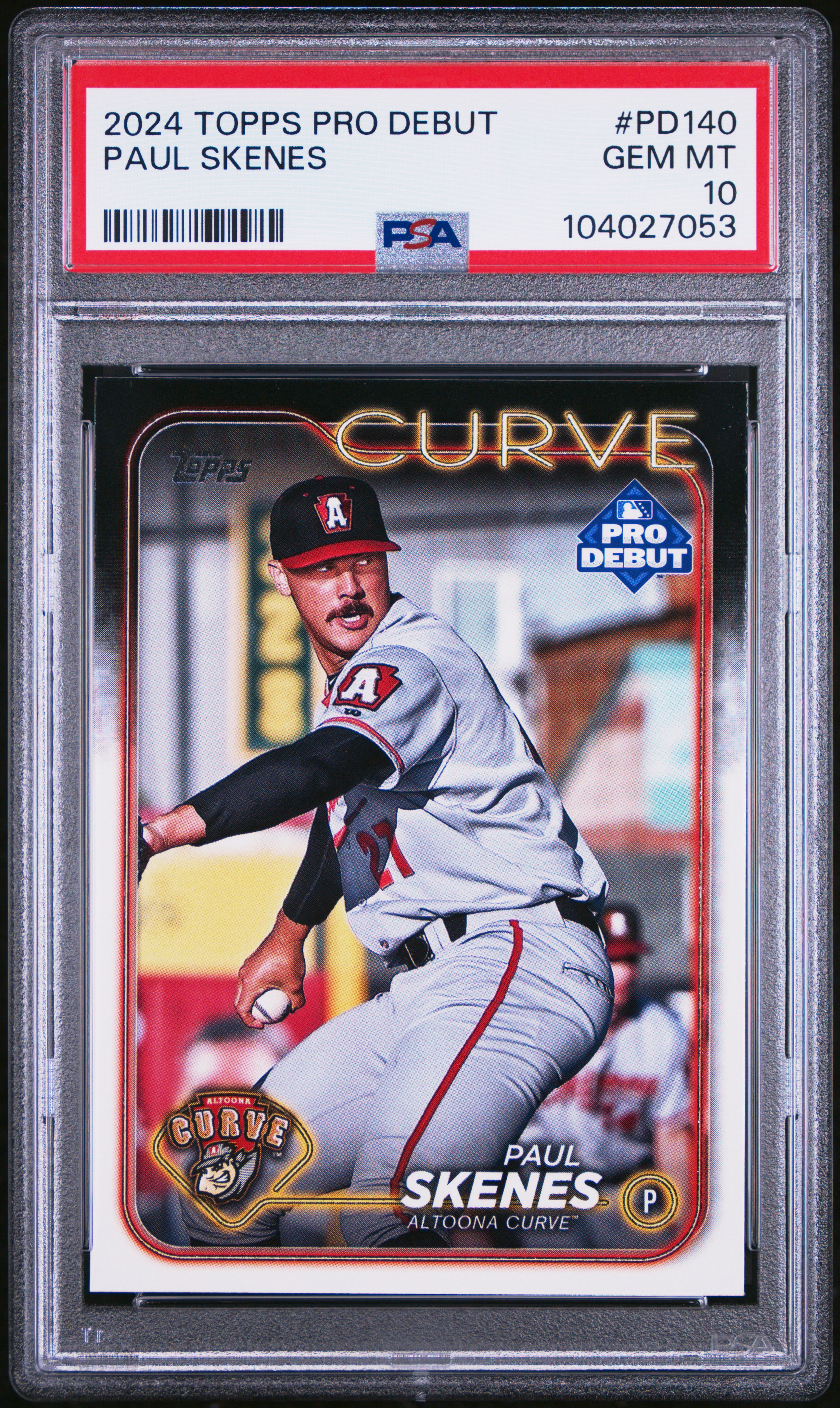 2024 Topps Pro Debut Paul Skenes #Pd140 Gem Mt 10 front