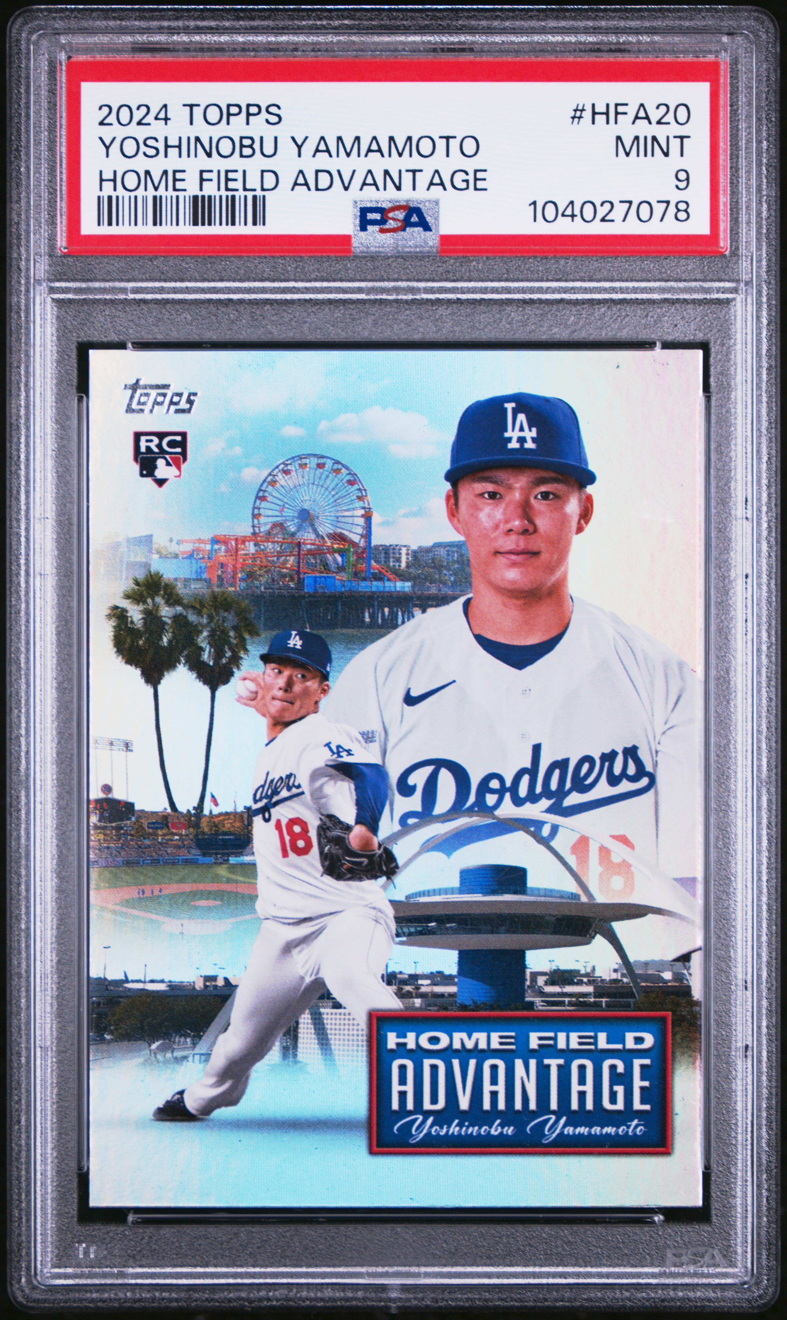 2024 Topps Home Field Advantage Yoshinobu Yamamoto #Hfa20 Mint 9 front