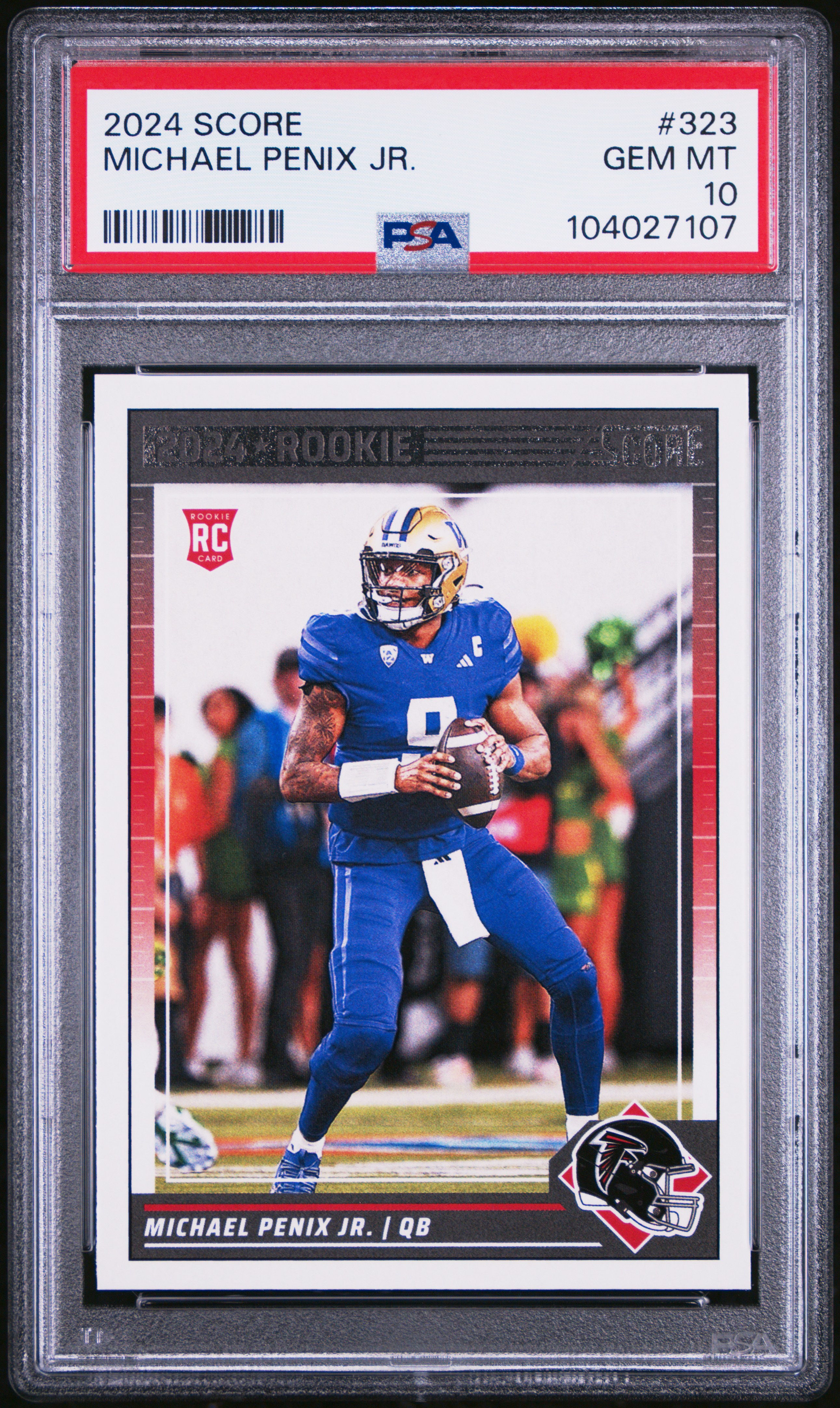 2024 Panini Score Michael Penix Jr. #323 Gem Mt 10 front