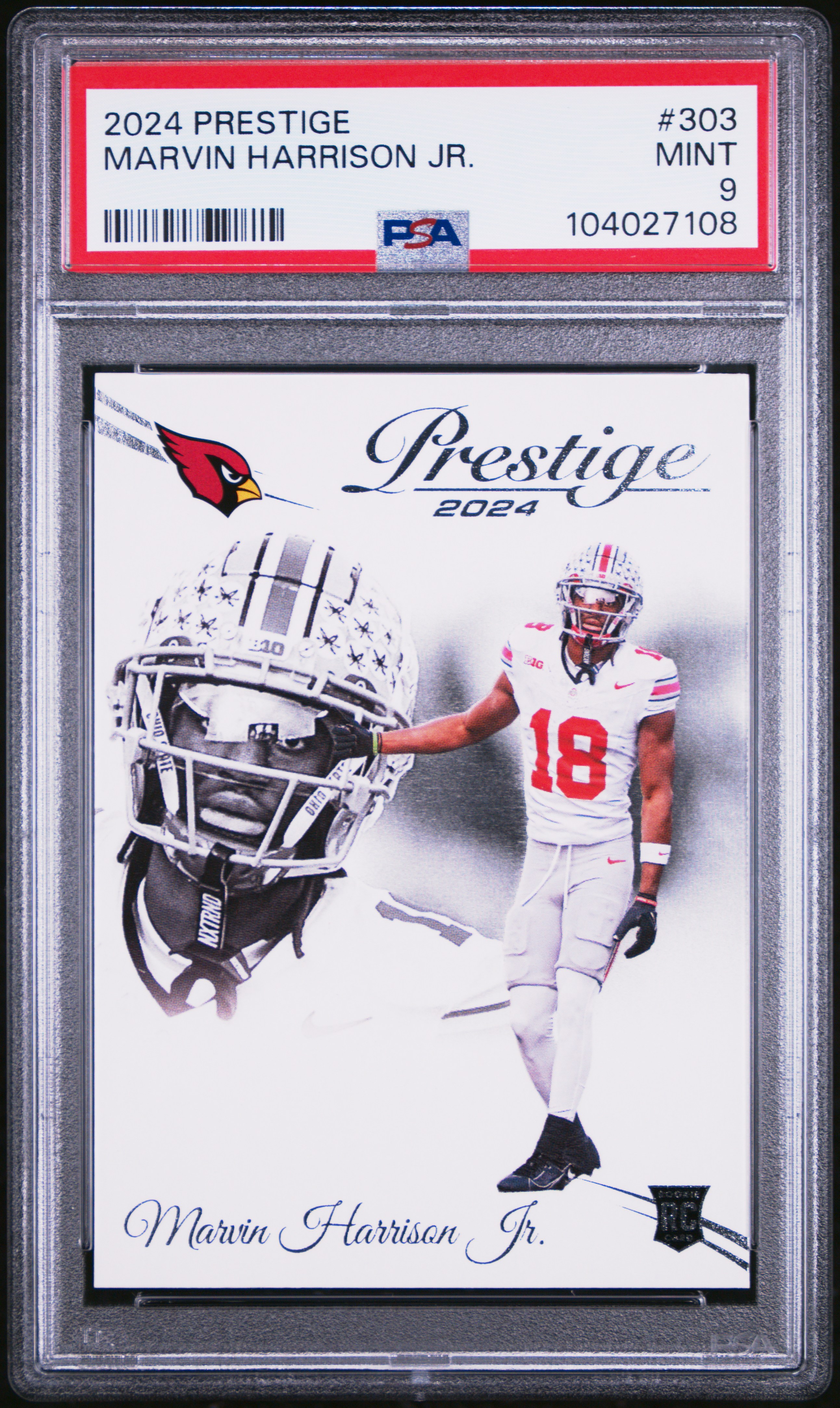 2024 Panini Prestige Marvin Harrison Jr. #303 Mint 9 front